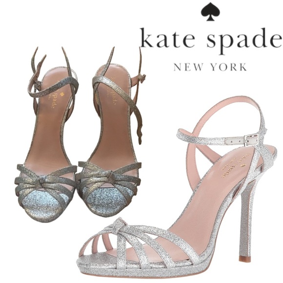 Kate spade glitter sandals 7M worn once Florence - Picture 1 of 9